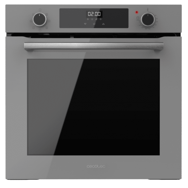 Imagen 2 Horno integrable Cecotec Bolero Hexa M226000 de 75L. Con 7 funciones, Steam Assist y acabado Glass Grey. Eficiencia energética A y potencia de 2800W.