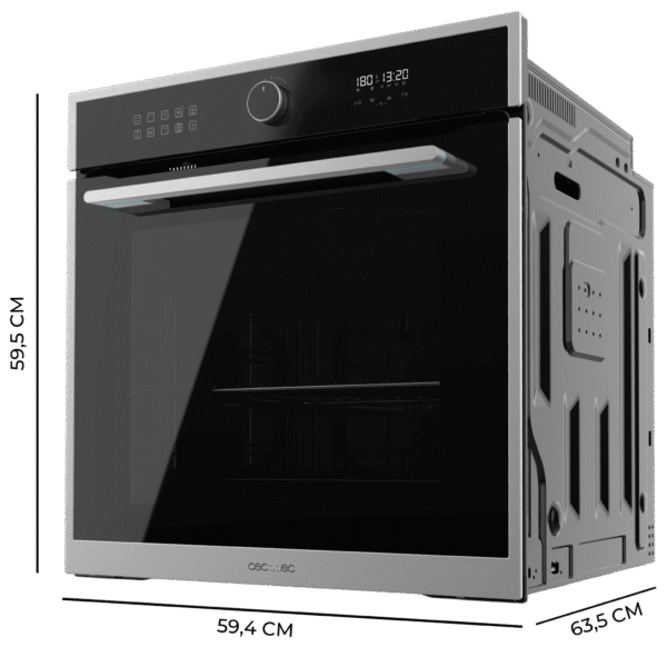 Imagen 3 Horno integrable Cecotec Bolero Hexa AF316000 Edge A de 81L con 11 funciones, Airfryer Master y Pizza Master. Cocina saludable y eficiente con clasificación A.