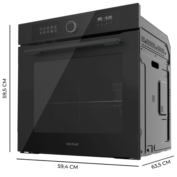 Imagen 3 Horno integrable Bolero Hexa AF316000 Glass Black de 81L con 11 funciones, Airfryer Master y Steam Assist. Tecnología 3D Cooking y eficiencia energética clase A.