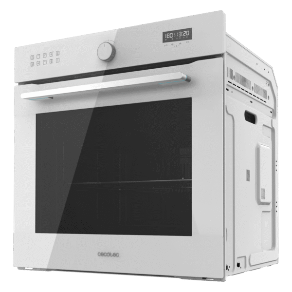 Imagen 4 Horno integrable Cecotec Bolero Hexa AF316000 Glass White de 81L, clase A. Con 11 funciones, Airfryer Master, Pizza Master y limpieza Steam EasyClean.