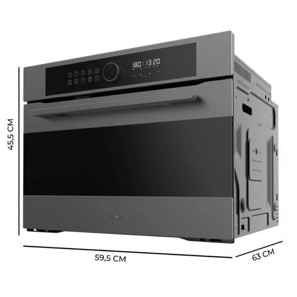 2826-Imagen-3 Imagen 3 Horno integrable Cecotec Bolero Hexa AF314500 Matt A de 53L con 11 funciones, tecnología Airfryer Master, Steam Assist y Pizza Master. Acabado mate y clase A.