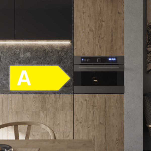 2826-Imagen-8 Imagen 8 Horno integrable Cecotec Bolero Hexa AF314500 Matt A de 53L con 11 funciones, tecnología Airfryer Master, Steam Assist y Pizza Master. Acabado mate y clase A.