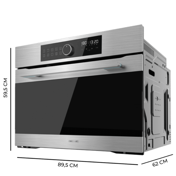 Imagen 3 Horno integrable Cecotec Bolero Hexa AF319000 Inox de 133L con 11 funciones, tecnología Airfryer Master y eficiencia energética clase A. Cocina sana y profesional.