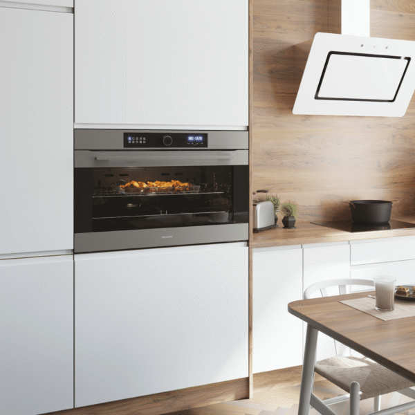Imagen 7 Horno integrable Cecotec Bolero Hexa AF319000 Inox de 133L con 11 funciones, tecnología Airfryer Master y eficiencia energética clase A. Cocina sana y profesional.
