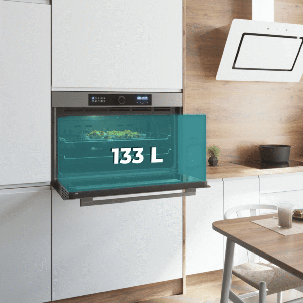 Imagen 8 Horno integrable Cecotec Bolero Hexa AF319000 Inox de 133L con 11 funciones, tecnología Airfryer Master y eficiencia energética clase A. Cocina sana y profesional.