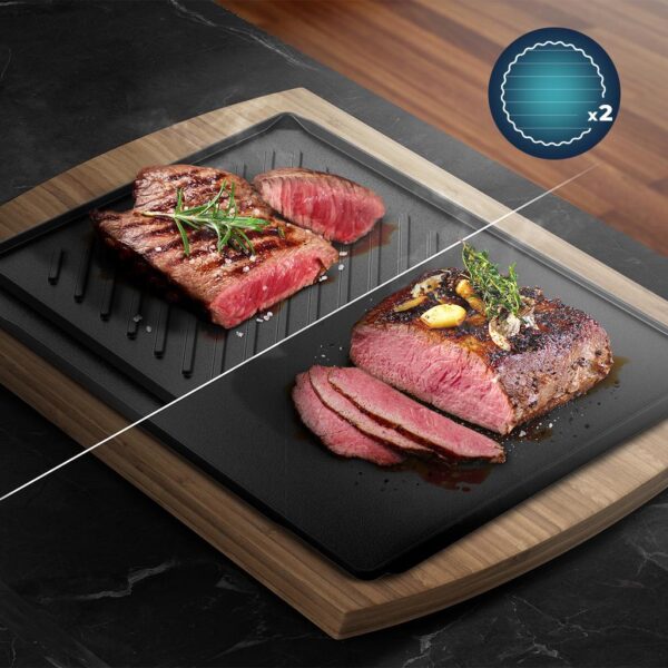 2831-Imagen-7 Imagen 7 Horno multifunción Bolero Hexa SM406000 Edge+ de 75 L, 2900 W y 13 funciones. Cocina profesional con Steak Master y Pizza Master en eficiencia energética A+.