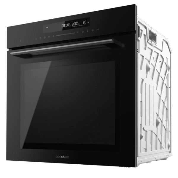 Imagen 6 Horno integrable Cecotec Bolero Hexa SM406000 de 75L, 13 funciones y clase A+. Incluye Steak Master y Pizza Master en acabado cristal negro de 2900 W.