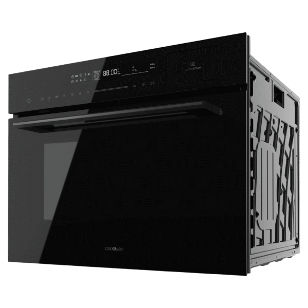Imagen 4 Horno integrable microondas Cecotec Bolero Hexa MWS704500 de 50L. Con 20 funciones, Full Steam, 2880W y limpieza Steam EasyClean. Diseño elegante en cristal negro.