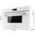 Imagen 3 Microondas integrable Bolero Hexa MW703800 Glass White de 34L con grill, defrost y menús automáticos. Diseño elegante en cristal blanco para tu cocina moderna.
