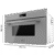 2840-Imagen-3 Imagen 3 Microondas integrable Cecotec Bolero Hexa MW703800 Glass Grey de 34L con grill, función Defrost y menús automáticos. Diseño elegante y sofisticado en cristal gris.