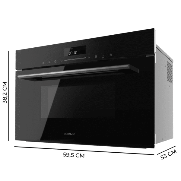 Imagen 3 Horno microondas integrable Bolero Hexa MWO703800 Line de 34L con grill, convección y menús automáticos. Cocina versátil y diseño elegante para tu hogar.