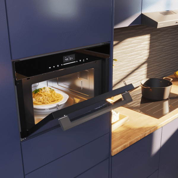 Imagen 6 Horno microondas integrable Bolero Hexa MWO703800 Line de 34L con grill, convección y menús automáticos. Cocina versátil y diseño elegante para tu hogar.