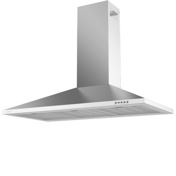 Imagen 3 Campana extractora piramidal Bolero Flux PM 903500 Inox B de 90 cm. Potencia de 65W, succión de 350 m3/h y eficiencia energética clase B para un aire limpio.