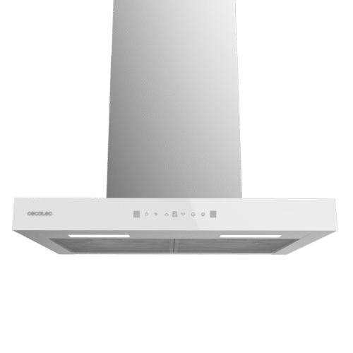 Imagen 2 Campana extractora Bolero Flux TT 605500 Glass White A++ de 60 cm. Succión de 550 m³/h, control táctil, sensor de humos y control gestual para tu cocina.