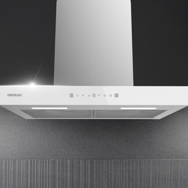 2845-Imagen-7 Imagen 7 Campana extractora Bolero Flux TT 605500 Glass White A++ de 60 cm. Succión de 550 m³/h, control táctil, sensor de humos y control gestual para tu cocina.