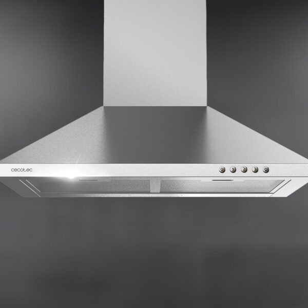 2849-Imagen-6 Imagen 6 Campana piramidal Cecotec Bolero Flux PM 604300 Inox C de 60 cm. Potencia de succión de 403 m3/h, acabado en acero inoxidable y controles mecánicos de precisión.