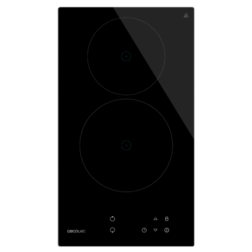 Imagen 2 Placa vitrocerámica Cecotec Bolero Squad V 2001 con 2 zonas, 3000 W de potencia, 9 niveles y control táctil. Diseño compacto y eficiente para tu cocina.