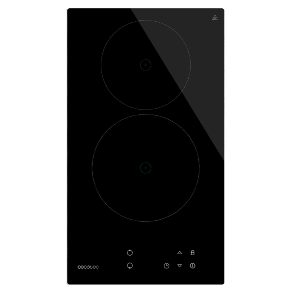 Imagen 2 Placa vitrocerámica Cecotec Bolero Squad V 2001 con 2 zonas, 3000 W de potencia, 9 niveles y control táctil. Diseño compacto y eficiente para tu cocina.