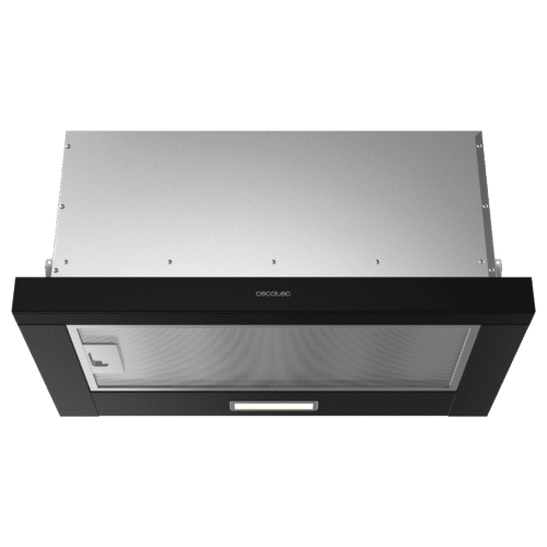 Imagen 2 Campana telescópica Bolero Flux TLM 603500 Black A de 60 cm. Eficiencia Clase A, motor de 70W y 350 m3/h de succión con elegante acabado en negro.