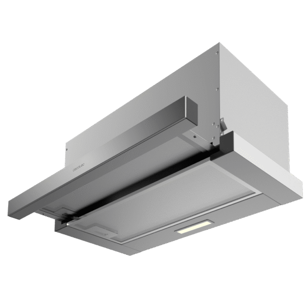 2861-Imagen-4 Imagen 4 Campana extractora telescópica Cecotec Bolero Flux TLM 603500 Inox A. 350 m³/h de succión, eficiencia Clase A y 60 cm de ancho con acabado en acero inoxidable.