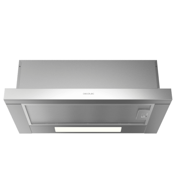 2862-Imagen-2 Imagen 2 Campana telescópica Bolero Flux TLM 606500 Inox A de 60cm con succión de 650 m3/h, eficiencia clase A y control mecánico. Diseño elegante en acero inoxidable.