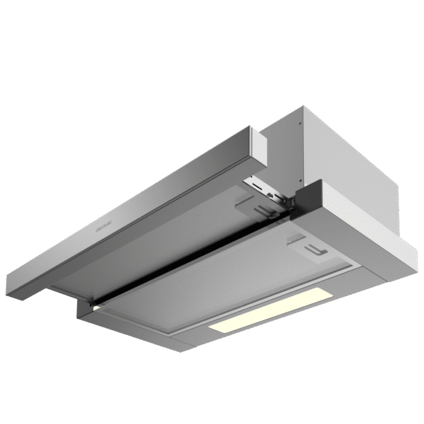 2862-Imagen-4 Imagen 4 Campana telescópica Bolero Flux TLM 606500 Inox A de 60cm con succión de 650 m3/h, eficiencia clase A y control mecánico. Diseño elegante en acero inoxidable.