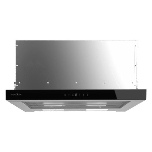 Imagen 2 Campana telescópica Cecotec Bolero Flux TLT 605500 Glass Black de 60 cm. Potencia de 550 m3/h, eficiencia A++, motor de 75W y control gestual Hand Movement.