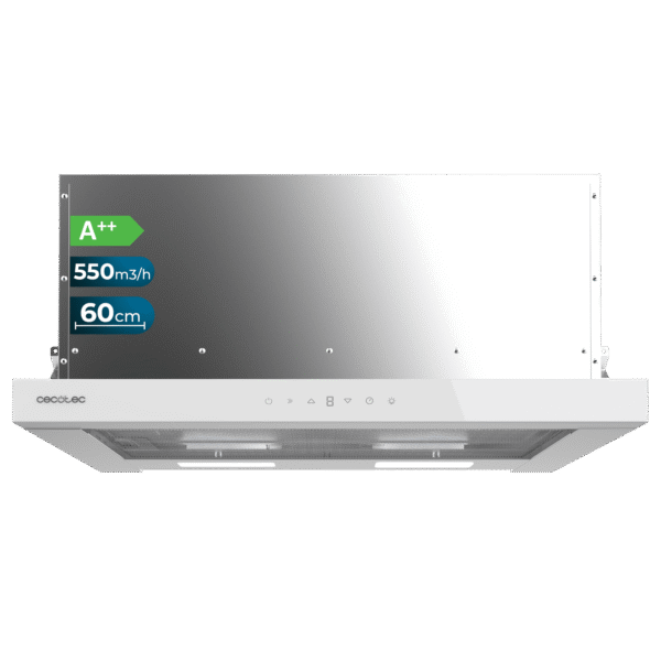 Campana extractora convencional Cecotec Bolero Flux CM 602200 White B de 60 cm en color blanco