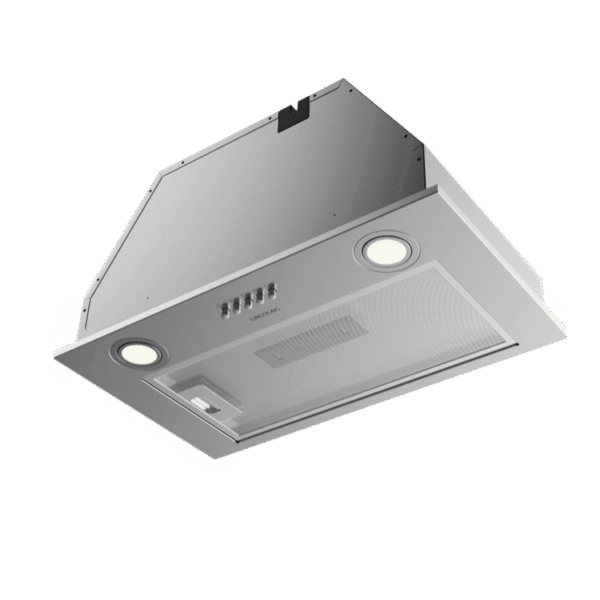 Imagen 4 Campana integral Cecotec de 52 cm con 350 m3/h de succión, motor de 70 W y acabado inox. Eficiencia clase B y filtros de carbono para una cocina sin humos.