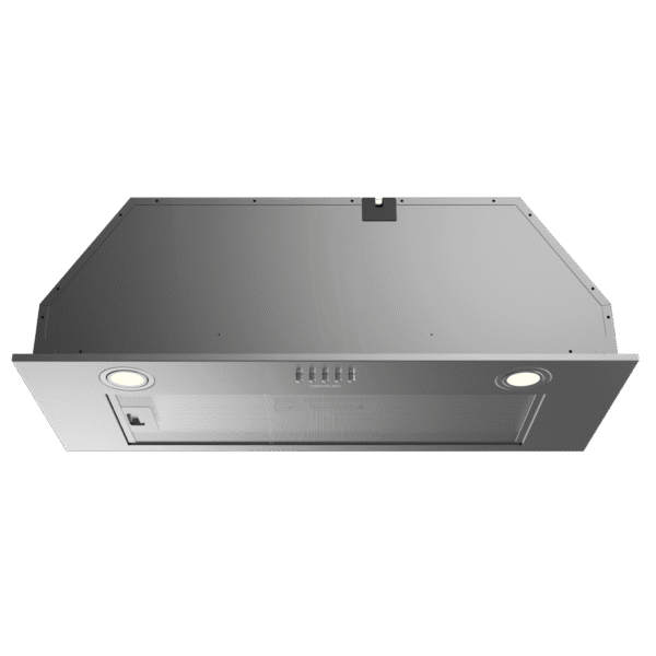 Imagen 2 Campana integral Bolero Flux IM 756500 Inox A de 75 cm con 650 m³/h de succión, eficiencia energética A, 3 niveles de potencia y acabado en acero inoxidable.