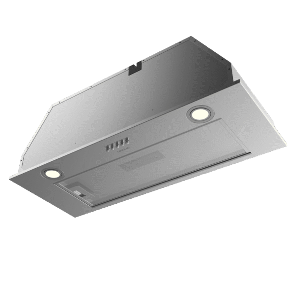 Imagen 4 Campana integral Bolero Flux IM 756500 Inox A de 75 cm con 650 m³/h de succión, eficiencia energética A, 3 niveles de potencia y acabado en acero inoxidable.