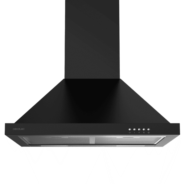 2871-Imagen-4 Imagen 4 Campana piramidal Cecotec Bolero Flux PM 606500 Black A de 60 cm. Potencia de succión de 650 m3/h, eficiencia clase A, motor de 165W y elegante acabado negro.