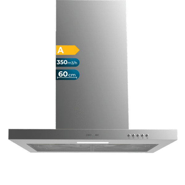 2876 Campana extractora convencional Cecotec Bolero Flux CM 602200 White B de 60 cm en color blanco