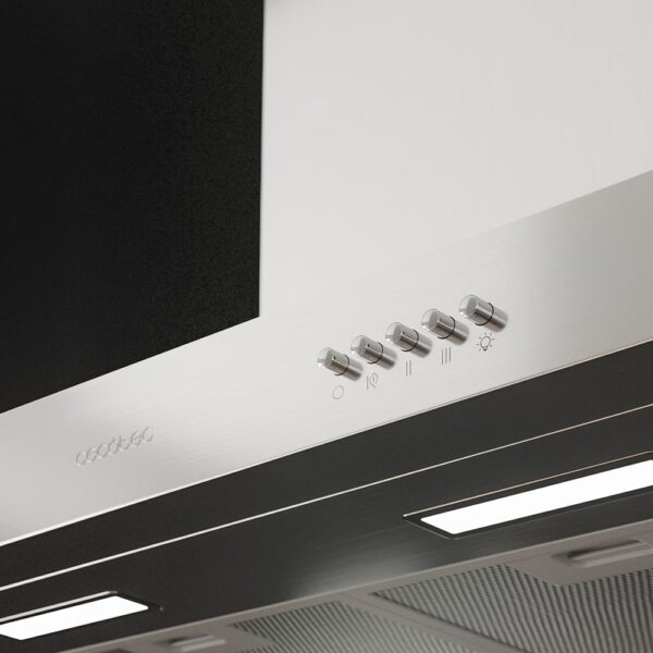 Imagen 7 Campana extractora Cecotec Bolero Flux TM 606500 Inox A de 60 cm. Potencia de succión de 650 m3/h, motor de 165W, eficiencia clase A y diseño elegante en acero.