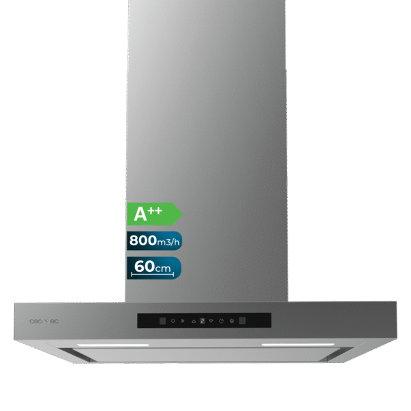 Campana extractora convencional Cecotec Bolero Flux CM 602200 White B de 60 cm en color blanco