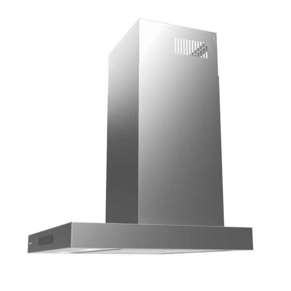 Imagen 4 Campana extractora de 60cm Bolero Flux TT 608000 con 800 m³/h, eficiencia A++, motor de 220W, control gestual, sensor de humo y acabado en cristal negro e inox.