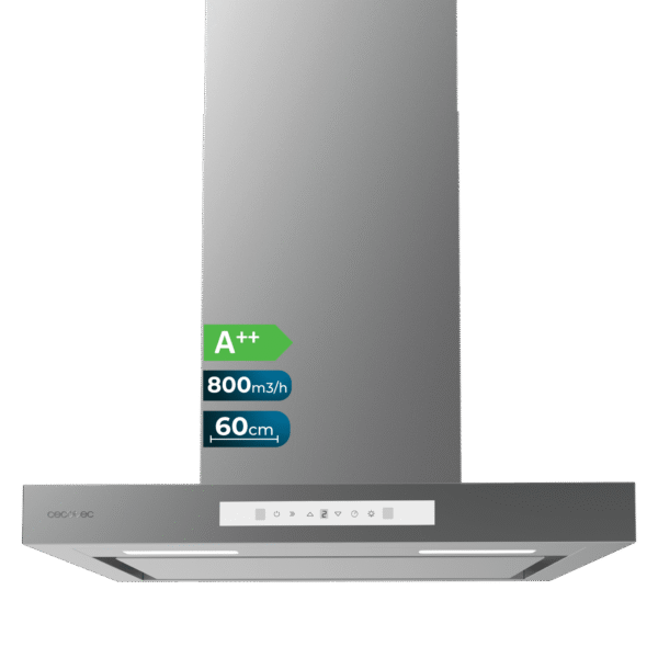Campana extractora convencional Cecotec Bolero Flux CM 602200 White B de 60 cm en color blanco
