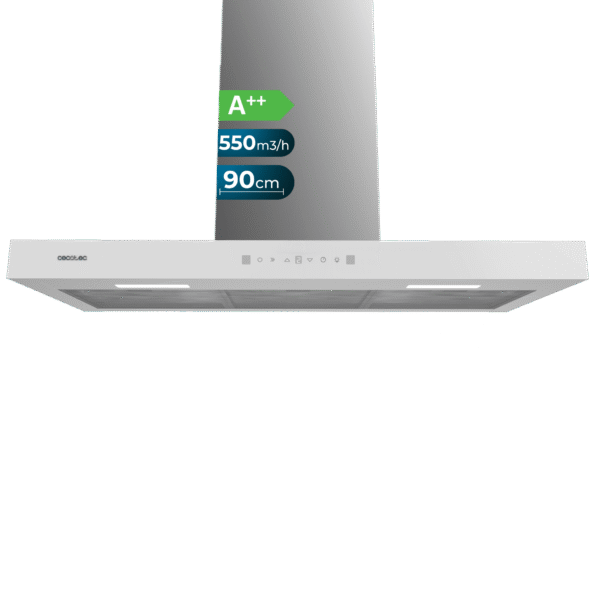 Campana extractora convencional Cecotec Bolero Flux CM 602200 White B de 60 cm en color blanco