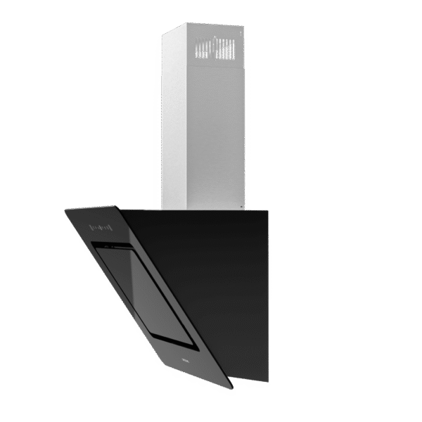 2894-Imagen-4 Imagen 4 Campana decorativa Cecotec de 60 cm con 800 m3/h de succión, eficiencia A++, control gestual y sensor de humo. Diseño en cristal negro para cocinas modernas.