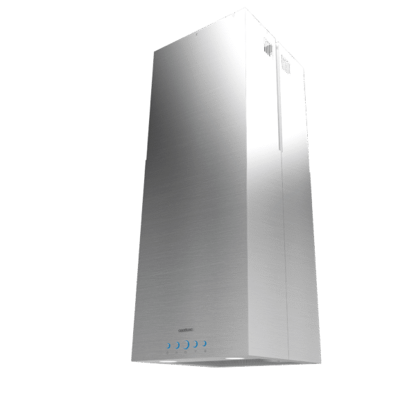 Imagen 4 Campana de isla Bolero Flux ICT 388000 Inox A++ de 38 cm. Potencia de 800 m3/h, motor de 220W, 3 niveles, sensor de humo y filtros de carbono incluidos.