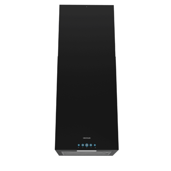 Imagen 3 Campana de isla Bolero Flux ICT 388000 Black con 800 m3/h de succión, eficiencia A++, motor de 220W y sensor de humos. Diseño elegante en color negro de 38 cm.