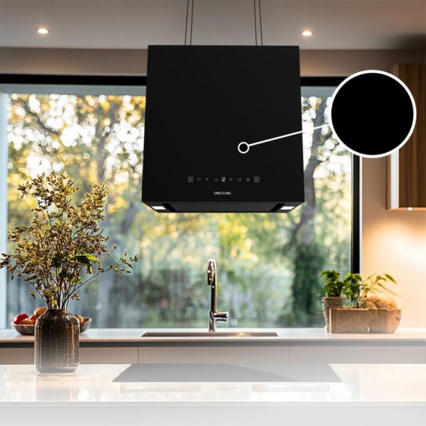 2908-Imagen-6 Imagen 6 La Bolero Flux CCT 448000 Black es una campana colgante de 44 cm con 800 m³/h de succión, eficiencia A++, control gestual y sensor de humos inteligente.