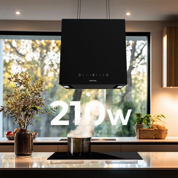 2908-Imagen-8 Imagen 8 La Bolero Flux CCT 448000 Black es una campana colgante de 44 cm con 800 m³/h de succión, eficiencia A++, control gestual y sensor de humos inteligente.