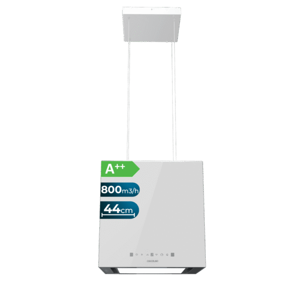 Campana extractora convencional Cecotec Bolero Flux CM 602200 White B de 60 cm en color blanco