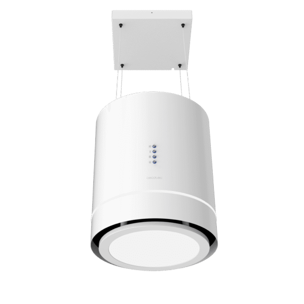 Imagen 3 Campana colgante Bolero Flux CRE 448000 White A++ de 44 cm. Potencia de succión 800 m3/h, motor 220W, sensor de humos y diseño exclusivo en acabado blanco.