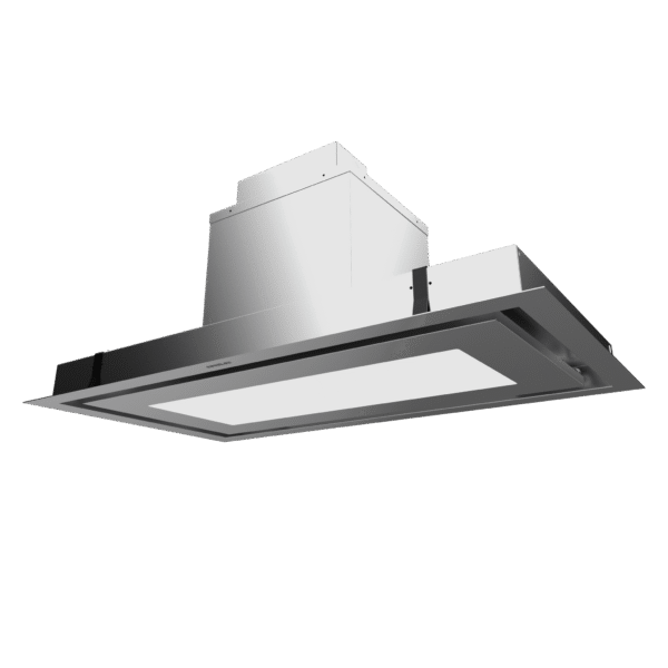 Imagen 4 Campana de techo Cecotec Bolero Flux TIR 908000 Inox A++ de 90 cm. Succión de 800 m3/h, motor de 220 W, mando a distancia y máxima eficiencia energética A++.
