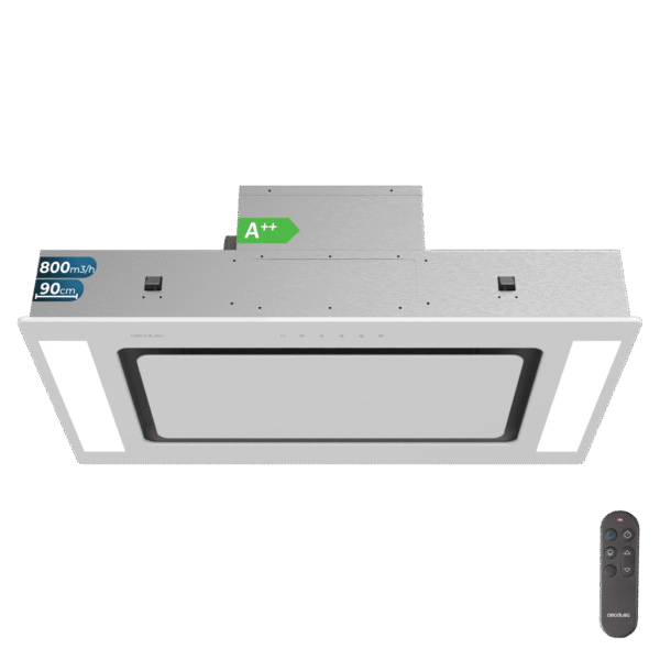 Campana extractora convencional Cecotec Bolero Flux CM 602200 White B de 60 cm en color blanco