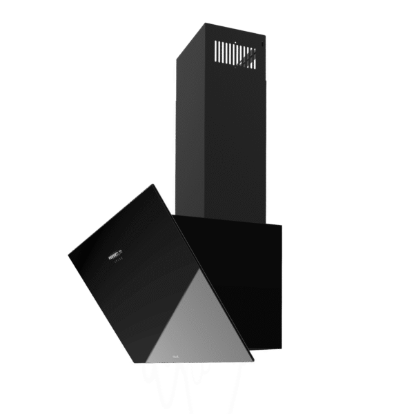 Imagen 4 Campana decorativa Cecotec Bolero Flux DM 906500 de 90 cm. Succión de 650 m3/h, motor de 165W, eficiencia energética A y elegante acabado en cristal negro.