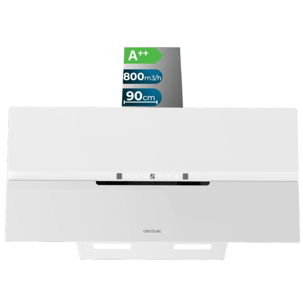 Campana extractora convencional Cecotec Bolero Flux CM 602200 White B de 60 cm en color blanco