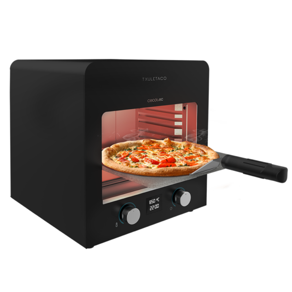 Imagen 2 Horno de asado de alta temperatura hasta 850 ºC con 2200 W. Incluye parrilla de hierro fundido y piedra para pizzas. Ideal para sellado perfecto de carne.
